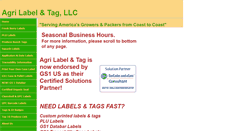 Desktop Screenshot of agrilabeltag.com